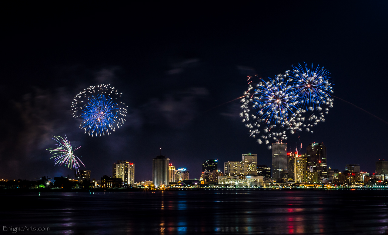 Fireworks Over the New Orleans Skyline wednesday's child